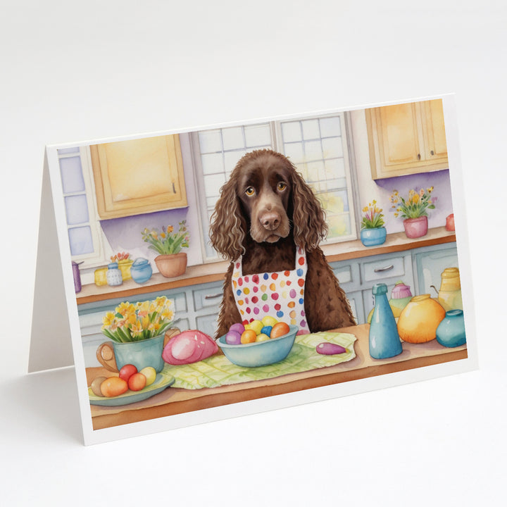 Decorating Easter Yorkshire Terrier Greeting Cards Pack of 8 Image 11