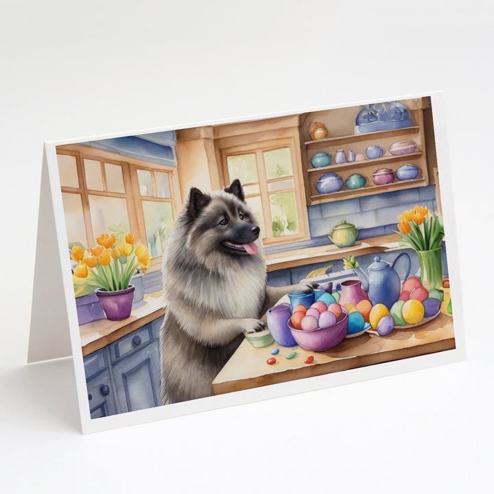 Decorating Easter Yorkshire Terrier Greeting Cards Pack of 8 Image 5