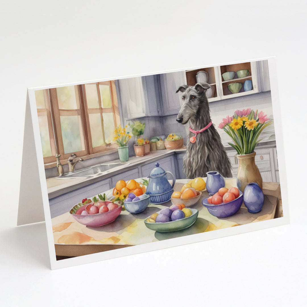 Decorating Easter Yorkshire Terrier Greeting Cards Pack of 8 Image 9