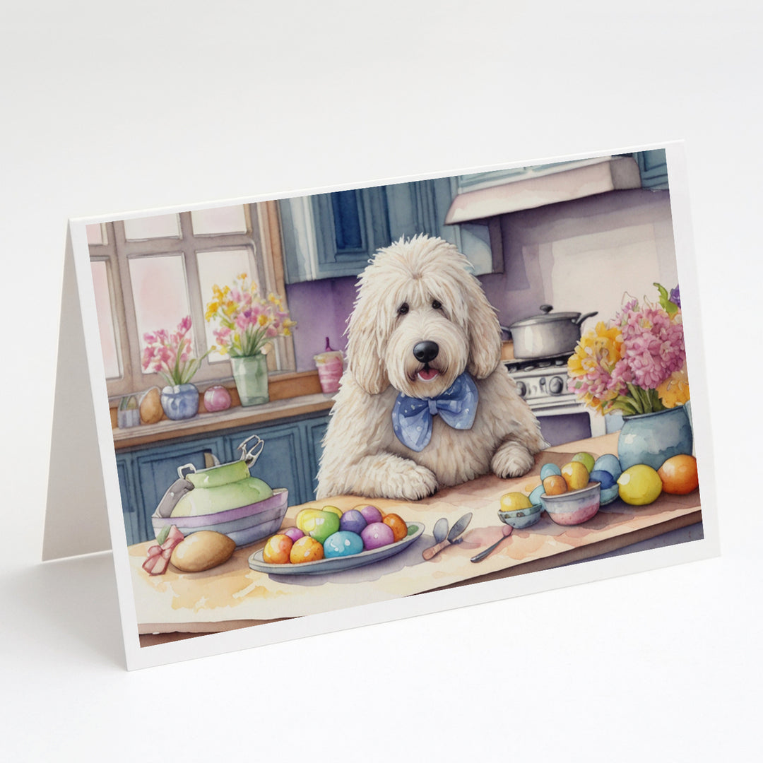 Decorating Easter Yorkshire Terrier Greeting Cards Pack of 8 Image 7