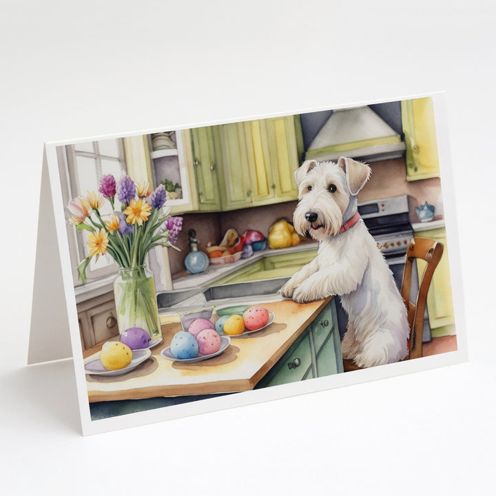 Decorating Easter Yorkshire Terrier Greeting Cards Pack of 8 Image 11