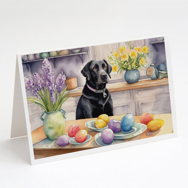 Decorating Easter Yorkshire Terrier Greeting Cards Pack of 8 Image 10