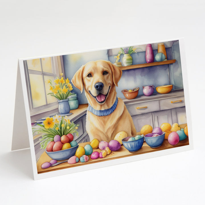 Decorating Easter Yorkshire Terrier Greeting Cards Pack of 8 Image 12