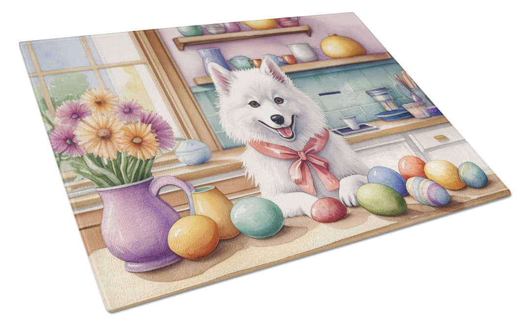 Decorating Easter Yorkshire Terrier Glass Cutting Board Image 9