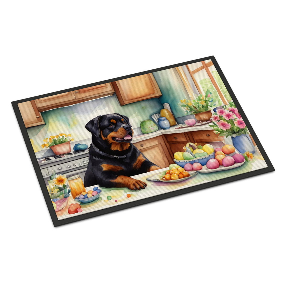 Decorating Easter Yorkshire Terrier Doormat Image 2