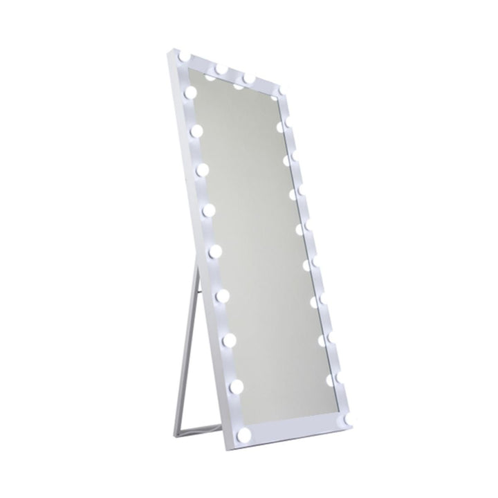 Catalyst Full Length Mirror with LED Lights,24" x 65" Lighted Floor Stand, Full Body,White Image 4