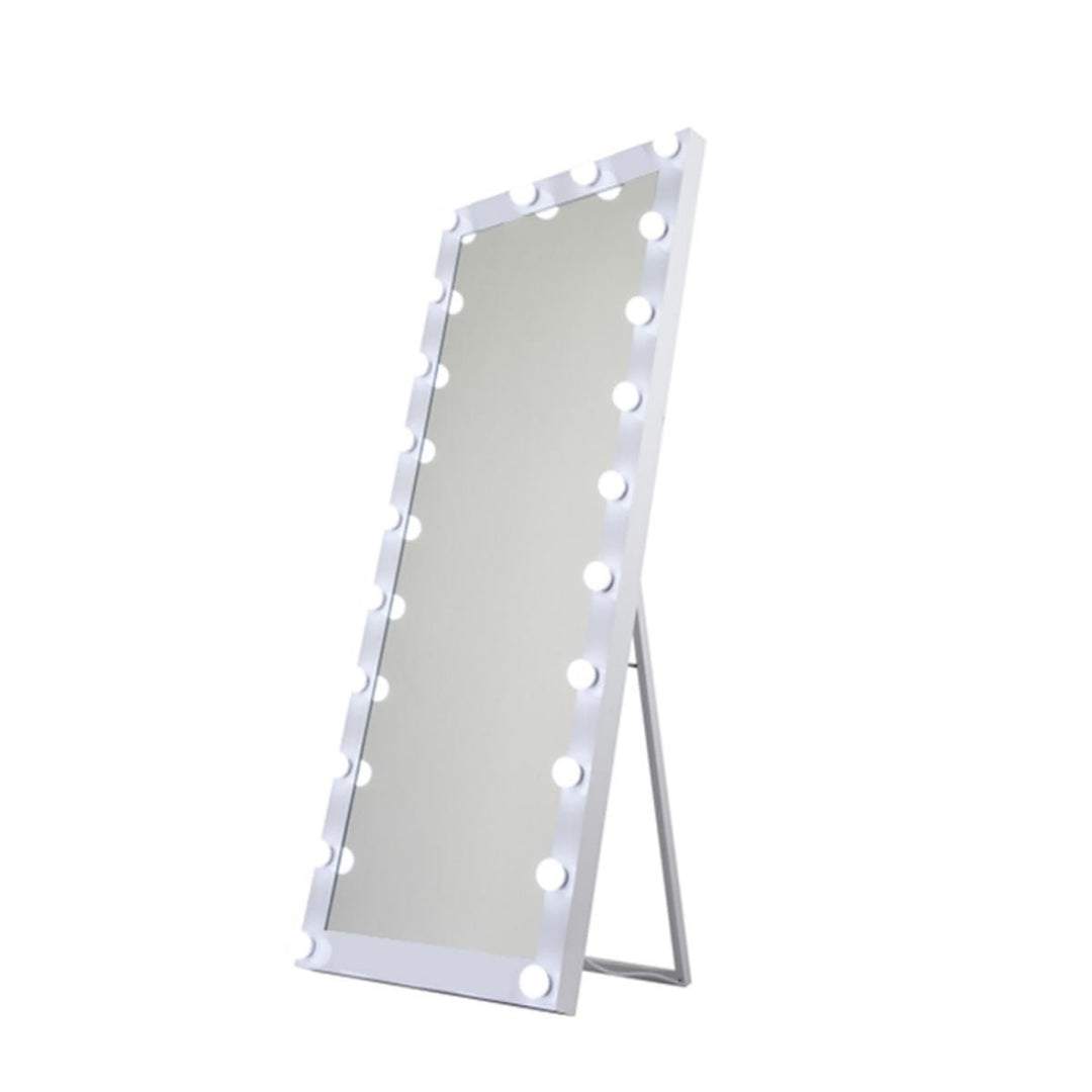 Catalyst Full Length Mirror with LED Lights,24" x 65" Lighted Floor Stand, Full Body,White Image 6