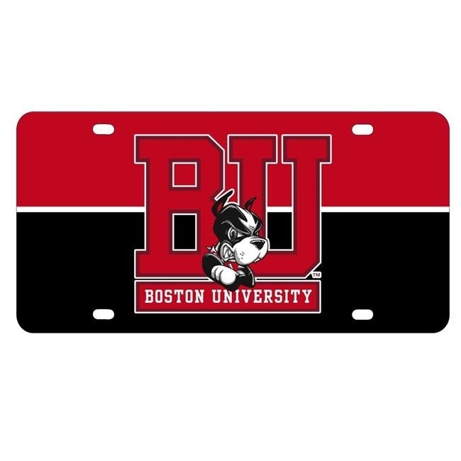 NCAA Boston Terriers Metal License Plate - Lightweight, Sturdy and Versatile Image 2