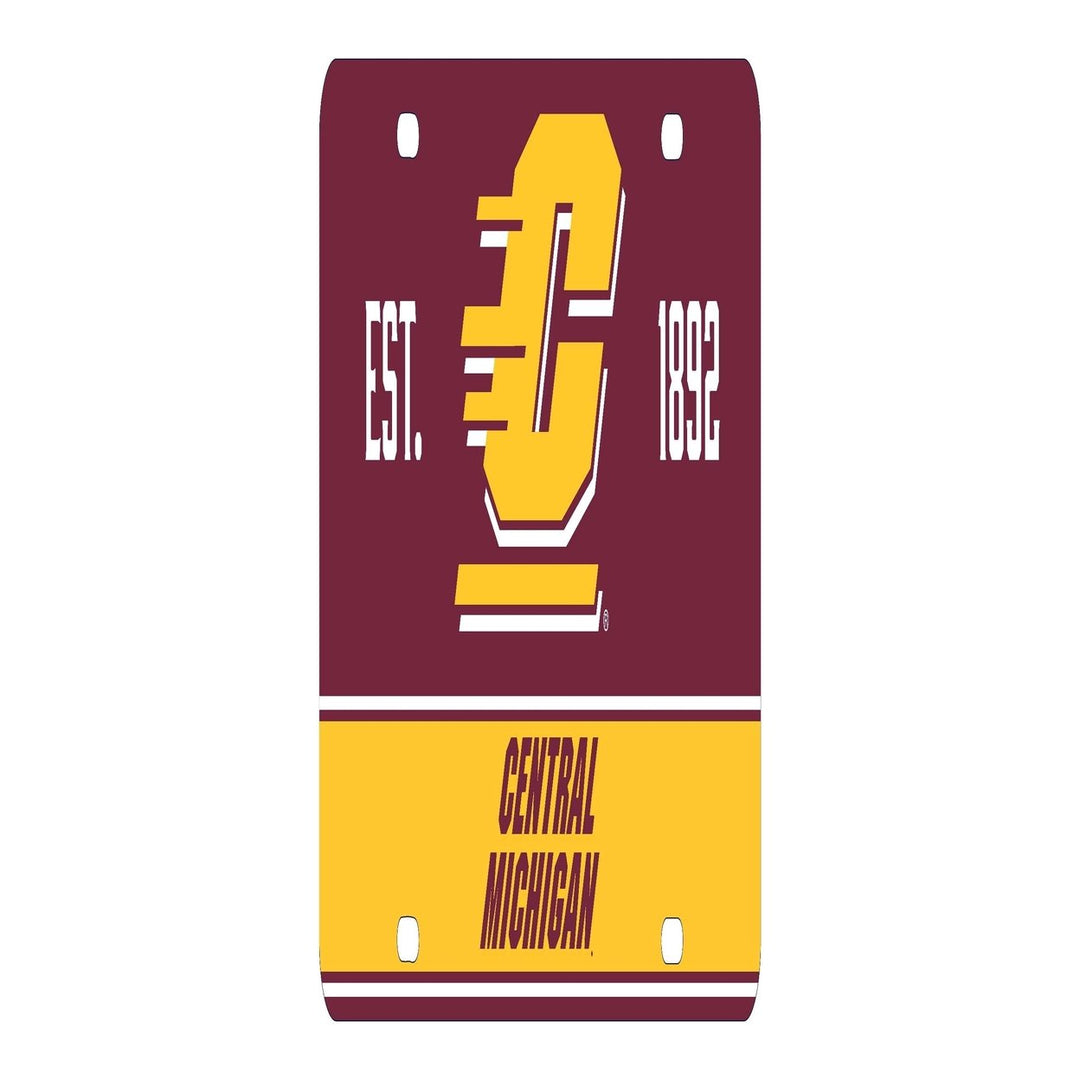 NCAA Central Michigan University Metal License Plate - Lightweight, Sturdy and Versatile Image 2