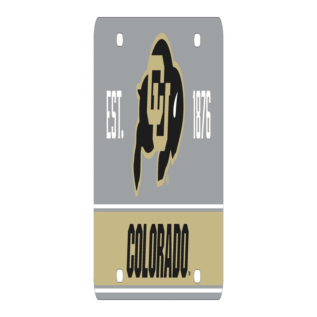 NCAA Colorado Buffaloes Metal License Plate - Lightweight, Sturdy and Versatile Image 2