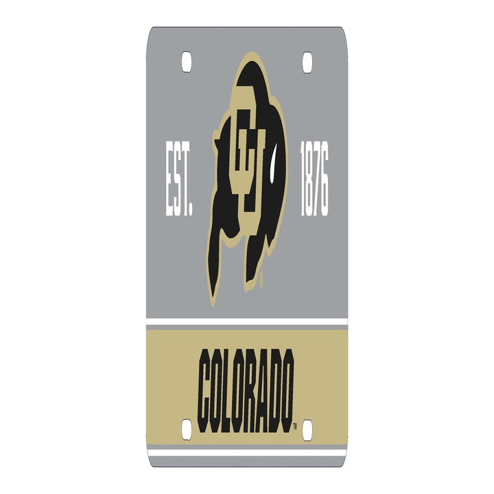 NCAA Colorado Buffaloes Metal License Plate - Lightweight, Sturdy and Versatile Image 2