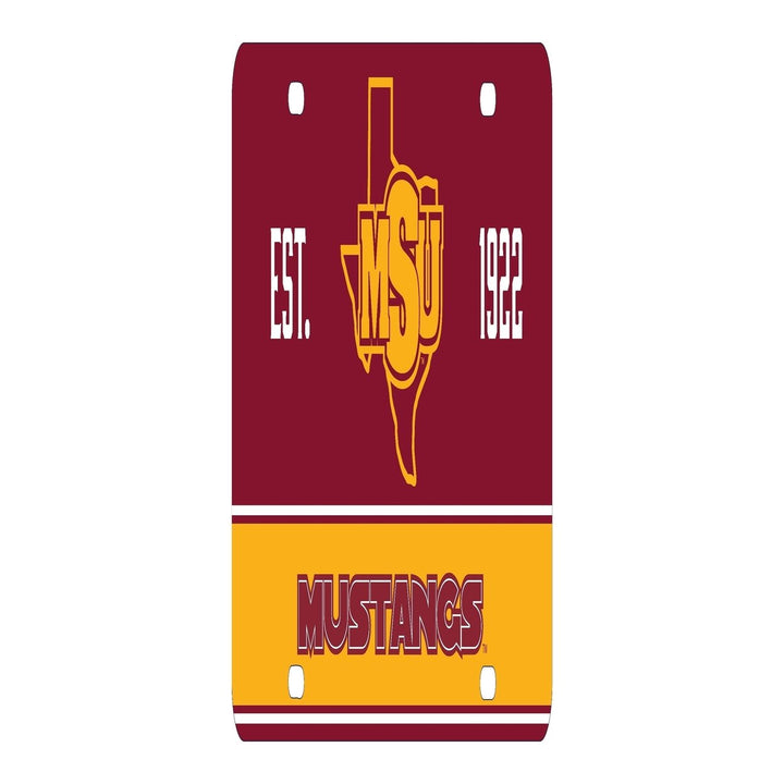 NCAA Midwestern State University Mustangs Metal License Plate - Lightweight, Sturdy and Versatile Image 2