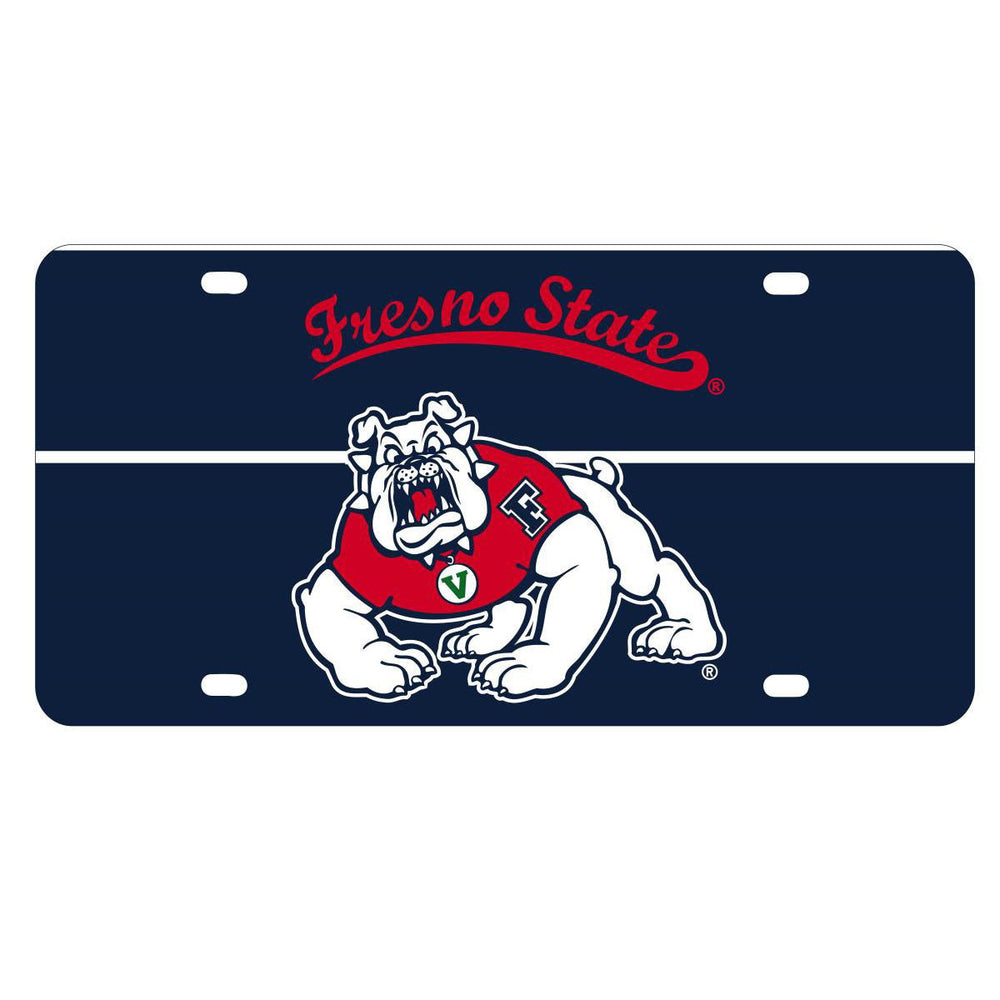 NCAA Fresno State Bulldogs Metal License Plate - Lightweight, Sturdy and Versatile Image 2