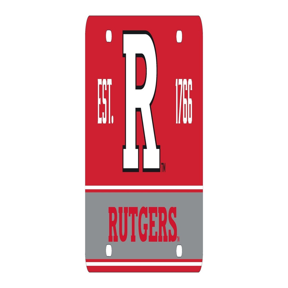 NCAA Rutgers Scarlet Knights Metal License Plate - Lightweight, Sturdy and Versatile Image 2