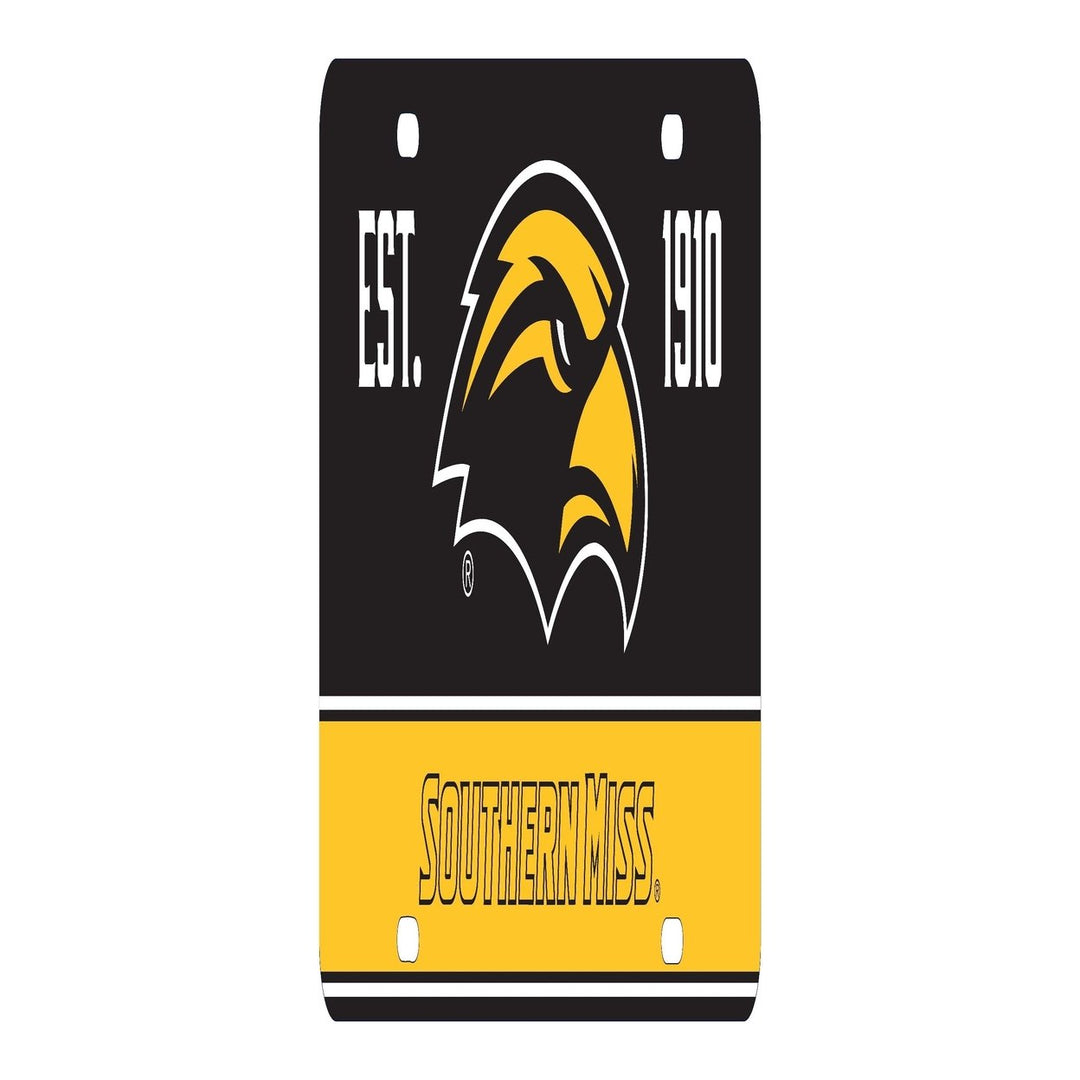 NCAA Southern Mississippi Golden Eagles Metal License Plate - Lightweight, Sturdy and Versatile Image 2