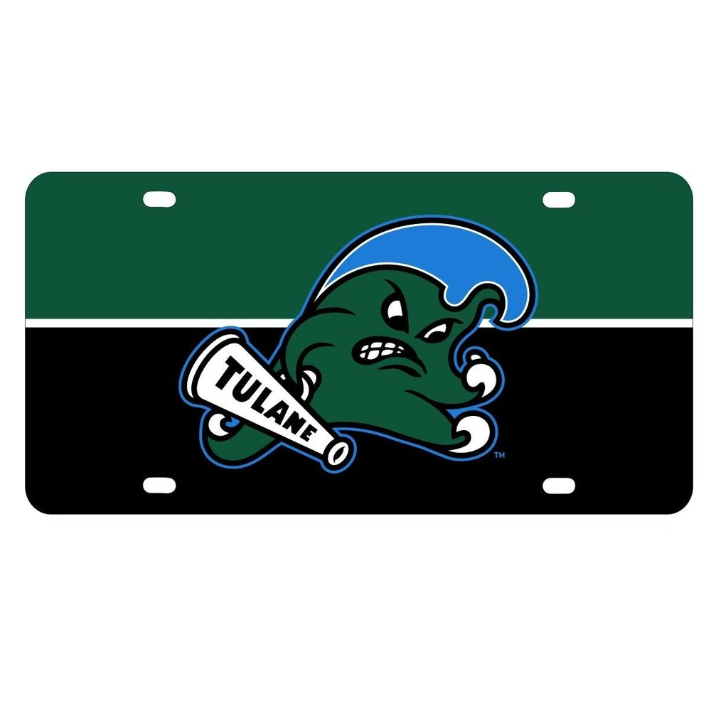 NCAA Tulane University Green Wave Metal License Plate - Lightweight, Sturdy and Versatile Image 2