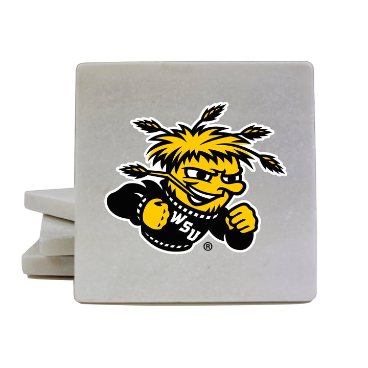 Wichita State Shockers Officially Licensed Coasters - Choose Marble or Acrylic Material for Ultimate Team Pride Image 2