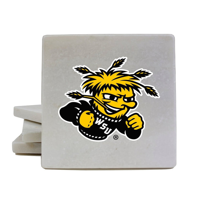 Wichita State Shockers Officially Licensed Coasters - Choose Marble or Acrylic Material for Ultimate Team Pride Image 1