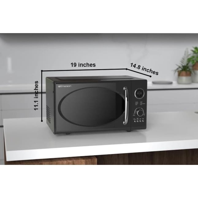 Emerson Radio 0.9-cu ft 800-Watt Countertop Microwave (Black) Image 5