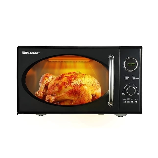 Emerson Radio 0.9-cu ft 800-Watt Countertop Microwave (Black) Image 7