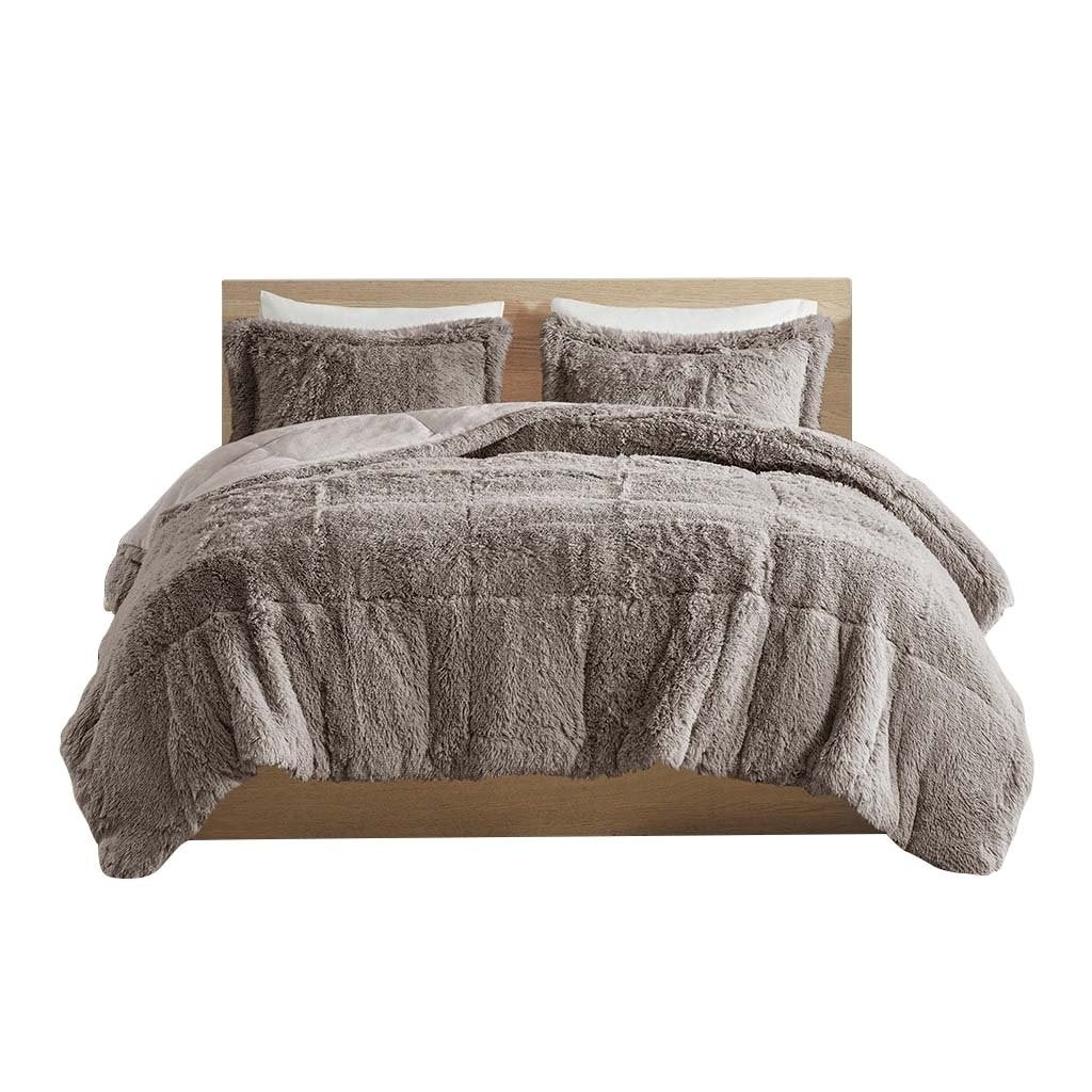 Gracie Mills Susie Contemporary Shaggy Long faux Comforter Set - GRACE-14335 Image 9