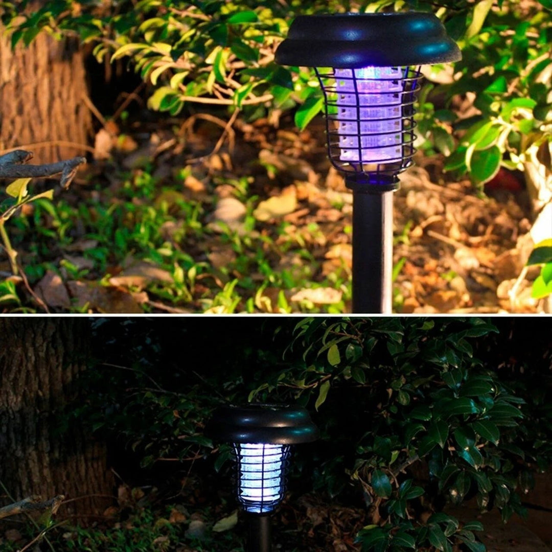 Solar LED Garden Pathway Light with Built-in Bug Zapper Image 4