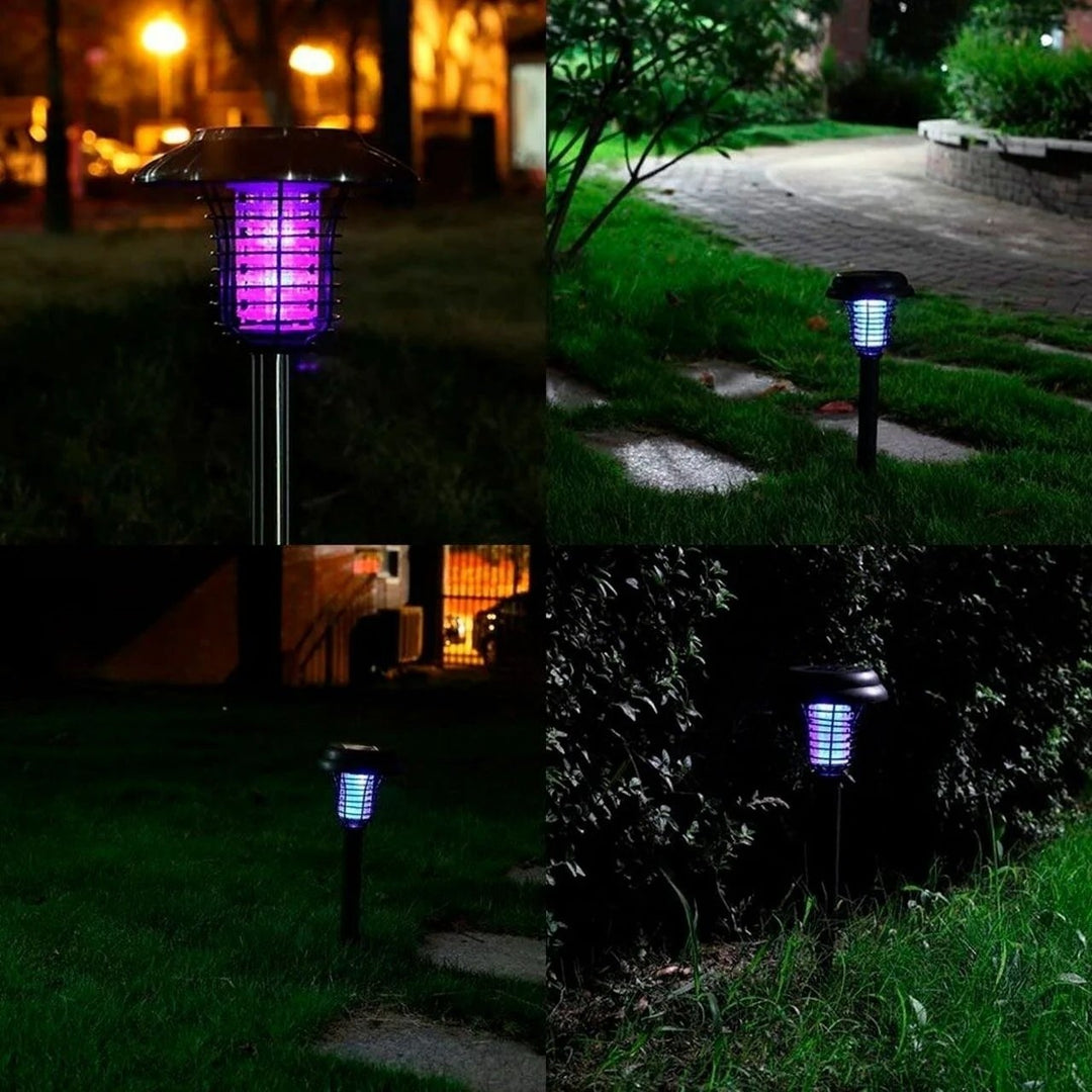 Solar LED Garden Pathway Light with Built-in Bug Zapper Image 5