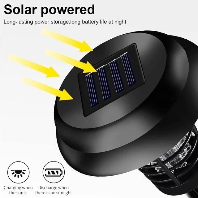 Solar LED Garden Pathway Light with Built-in Bug Zapper Image 6