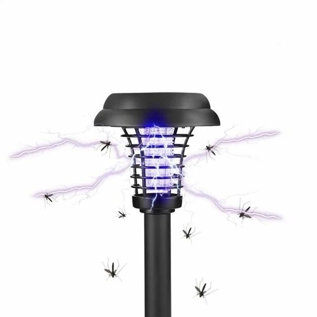 Solar LED Garden Pathway Light with Built-in Bug Zapper Image 7