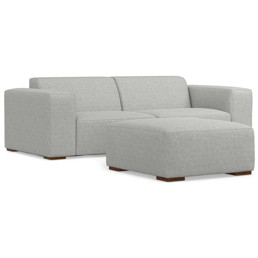 Rex 2 Seater Sofa and Ottoman in Performance Fabric Image 1