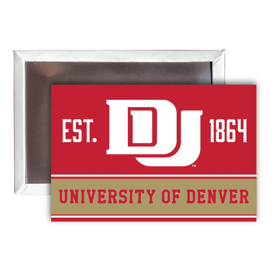 University of Denver Pioneers 2x3-Inch NCAA Vibrant Collegiate Fridge Magnet - Multi-Surface Team Pride Accessory Single Image 1