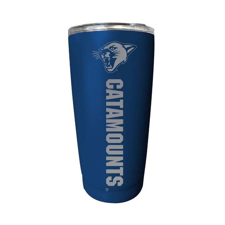 Vermont Catamounts 16 oz Stainless Steel Etched Tumbler - Choose Your Color Image 1