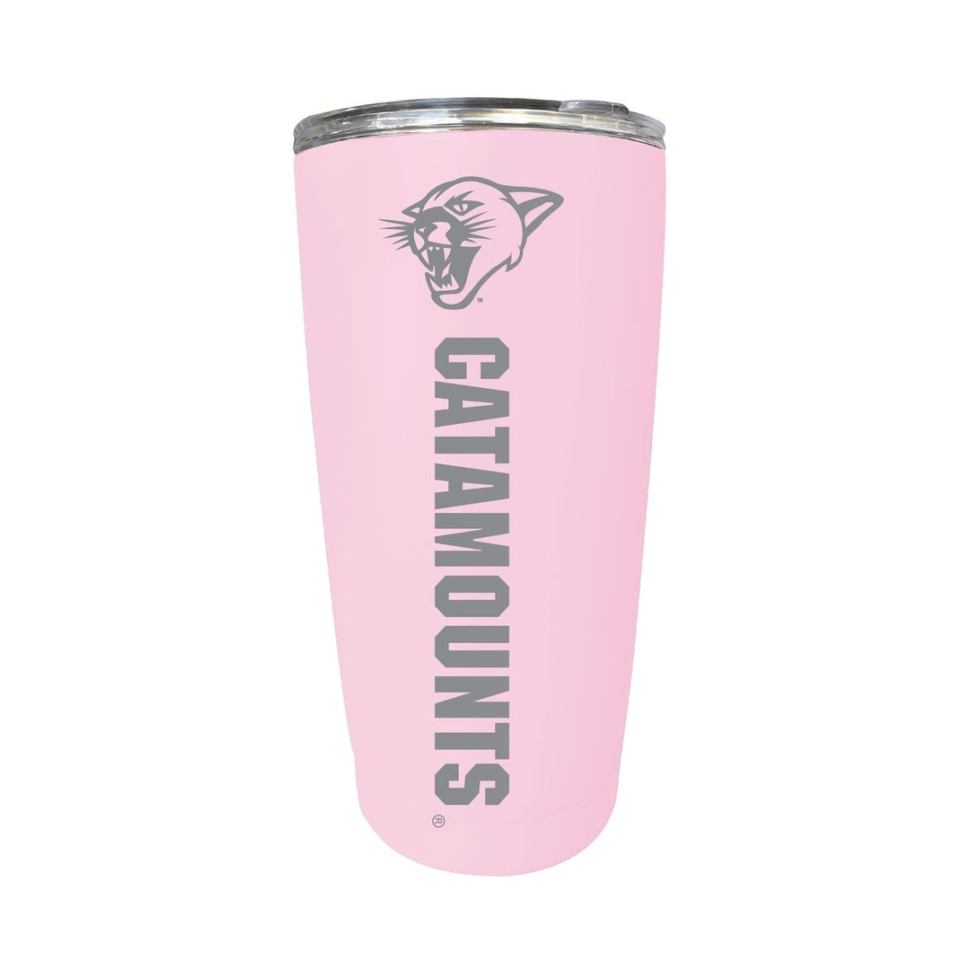 Vermont Catamounts 16 oz Stainless Steel Etched Tumbler - Choose Your Color Image 4