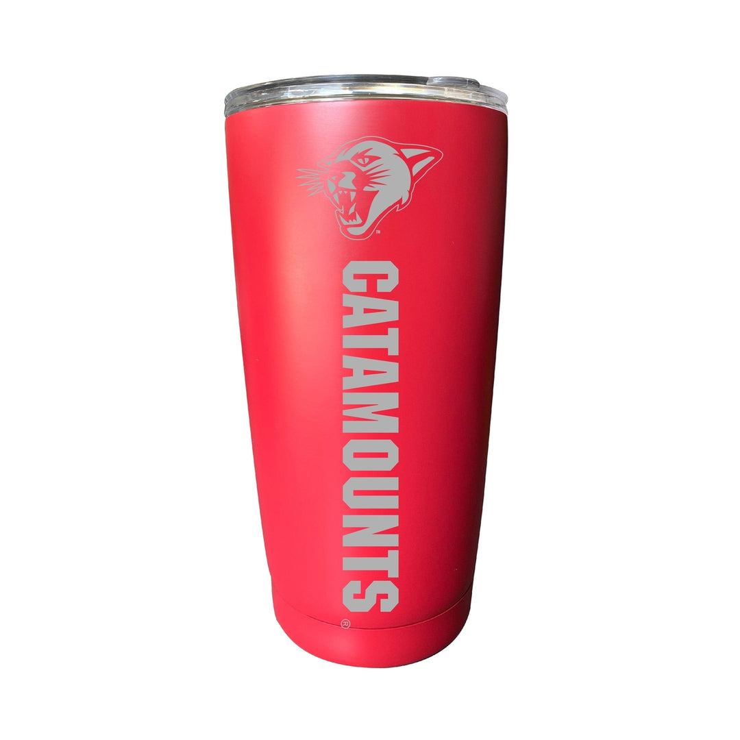 Vermont Catamounts 16 oz Stainless Steel Etched Tumbler - Choose Your Color Image 5