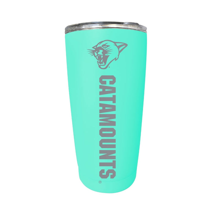 Vermont Catamounts 16 oz Stainless Steel Etched Tumbler - Choose Your Color Image 6