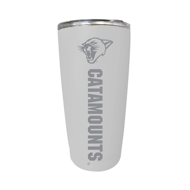 Vermont Catamounts 16 oz Stainless Steel Etched Tumbler - Choose Your Color Image 7