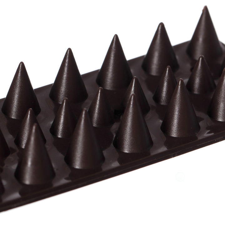 Outdoor Plastic Repellent Wall Defender Fence Spikes for Birds, 10 Pack Brown Image 7