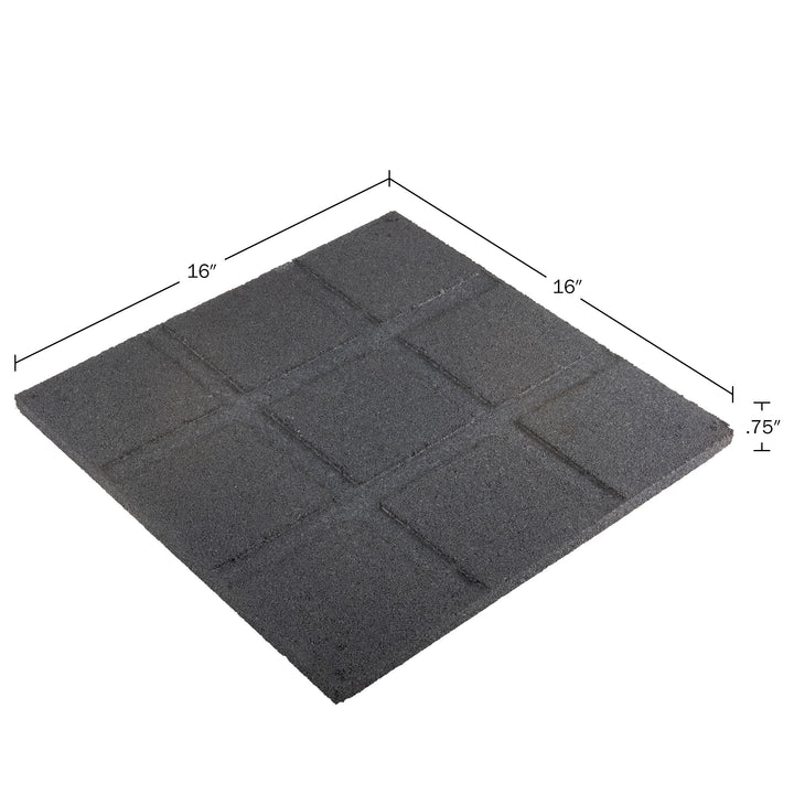 Pure Garden Rubber Deck Tiles 8-Pack Outdoor Flooring 28SQFT Dual-Sided Pavers Image 3