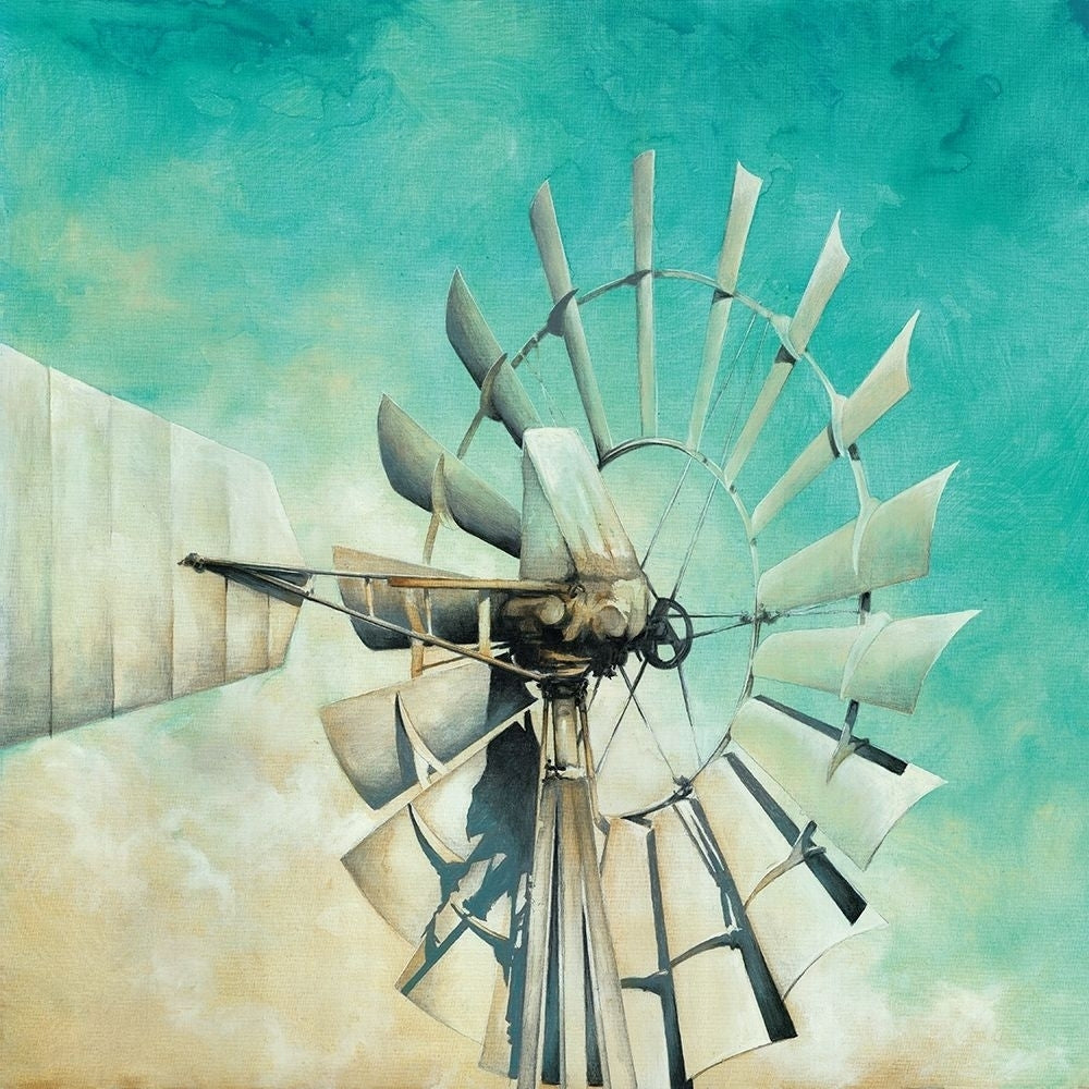 Teal Windmill by White Ladder-VARPDXWL123 Image 1