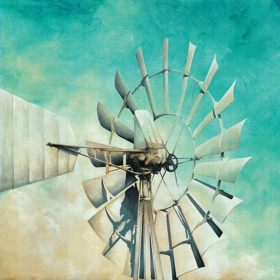 Teal Windmill by White Ladder-VARPDXWL123 Image 1