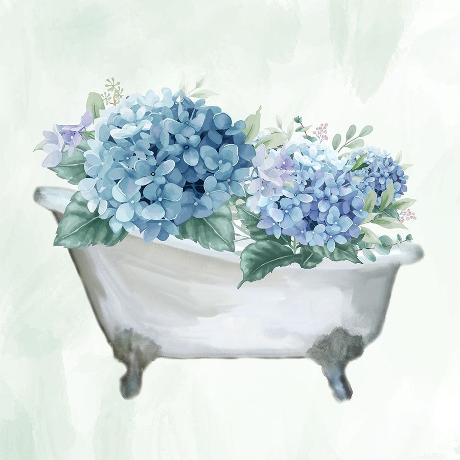 Hydrangea Bath 1 Poster Print - Kimberly Allen-VARPDXKASQ3442A Image 1