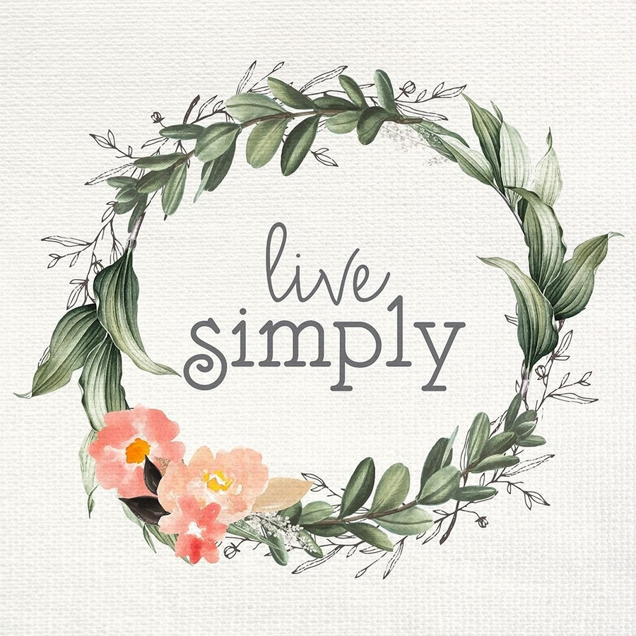 Live Simply Greens Poster Print - Kimberly Allen-VARPDXKASQ3580B Image 1