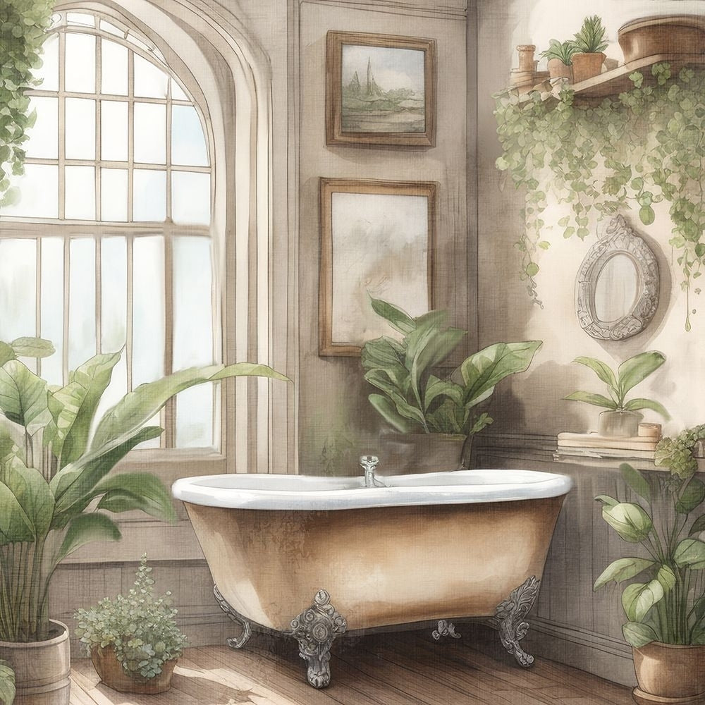 Plant Bath 1 Poster Print - Kimberly Allen-VARPDXKASQ3673A Image 1