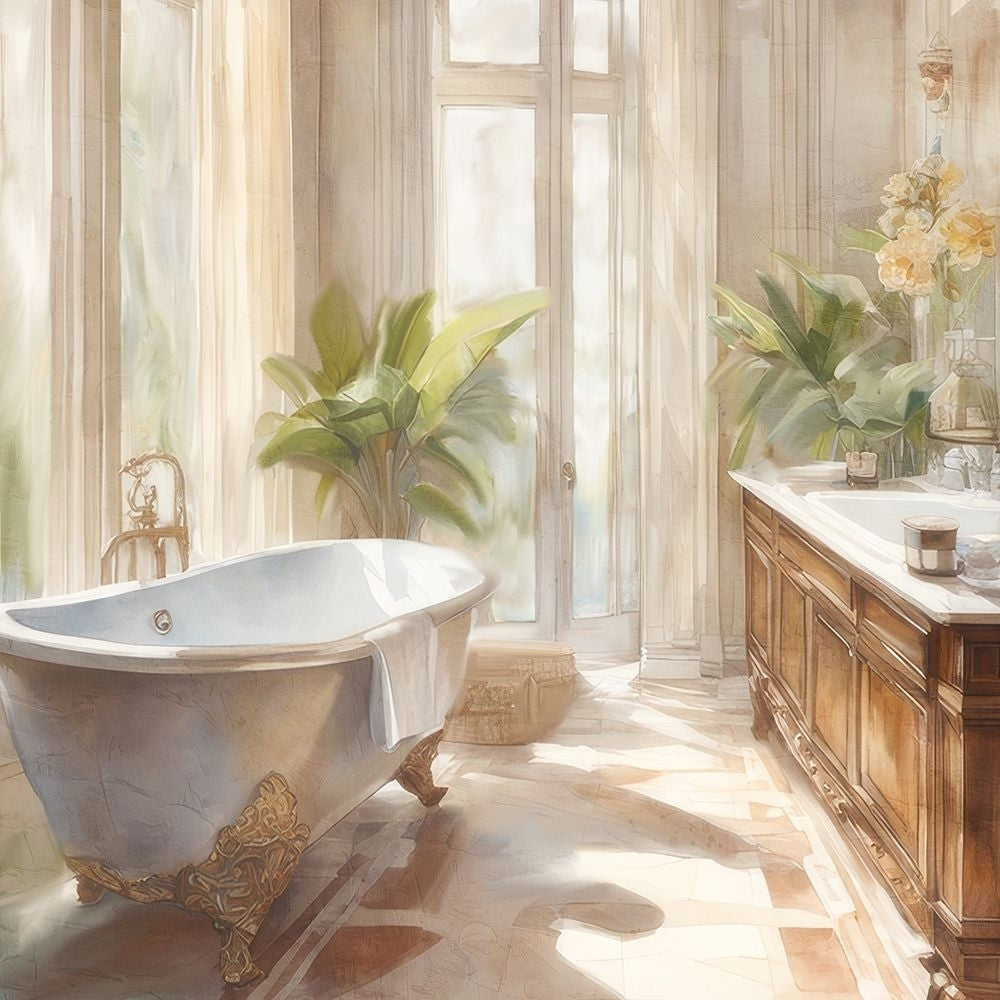 Serenity Bath 1 Poster Print - Kimberly Allen-VARPDXKASQ3674A Image 1