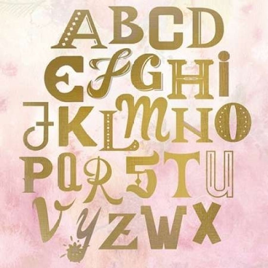 ABC Pink Poster Print by Kimberly Allen-VARPDXKASQ365B Image 2