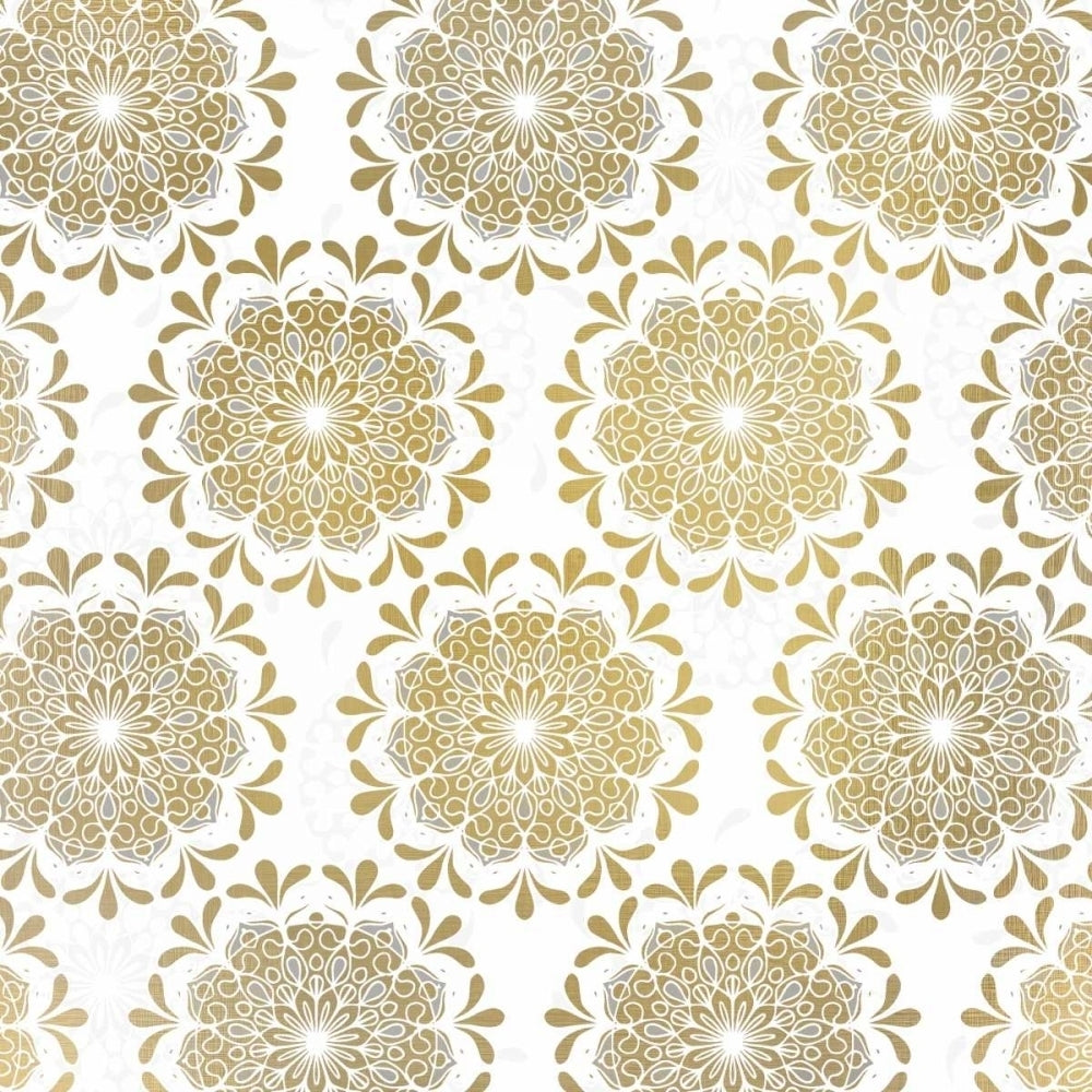 Mandala Pattern in Gold Poster Print by Kimberly Allen-VARPDXKASQ455A Image 2