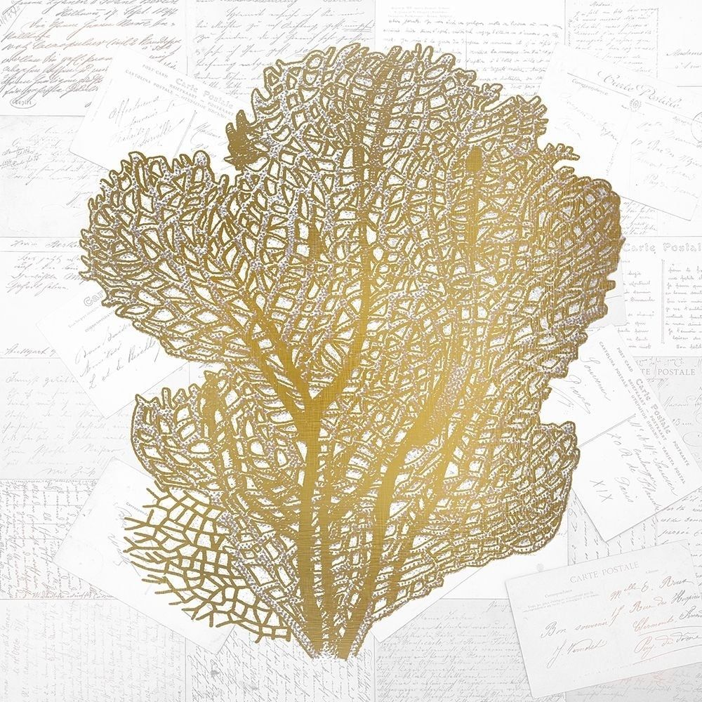 Gold Coral 4 Poster Print by Allen Kimberly-VARPDXKASQ699C Image 1