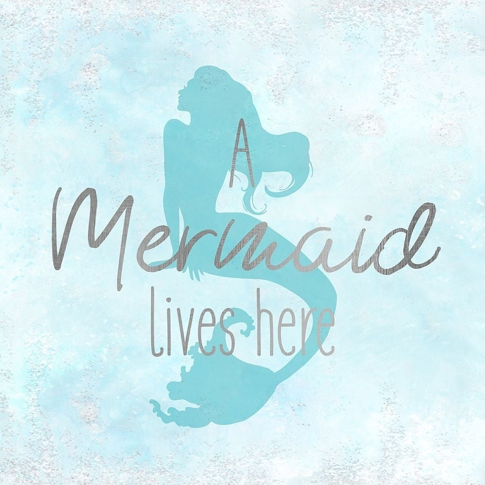 A Mermaid 1 Silver Poster Print by Allen Kimberly-VARPDXKASQ734A2 Image 1