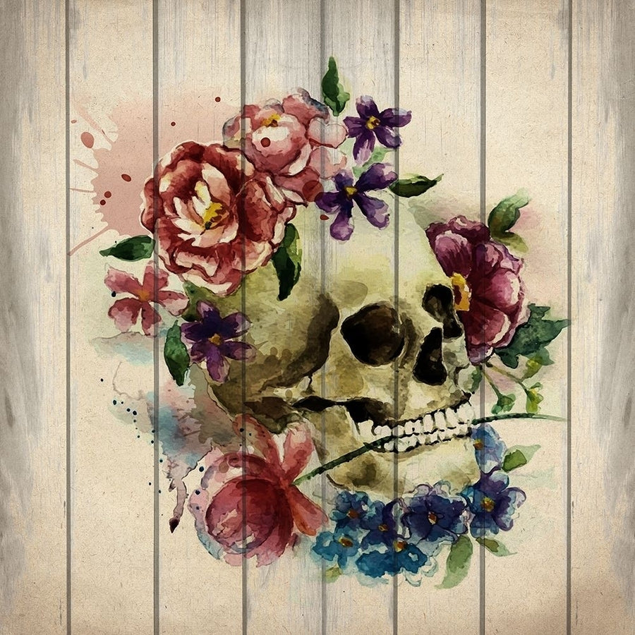 Floral Skull 1 Poster Print by Allen Kimberly-VARPDXKASQ748A Image 1