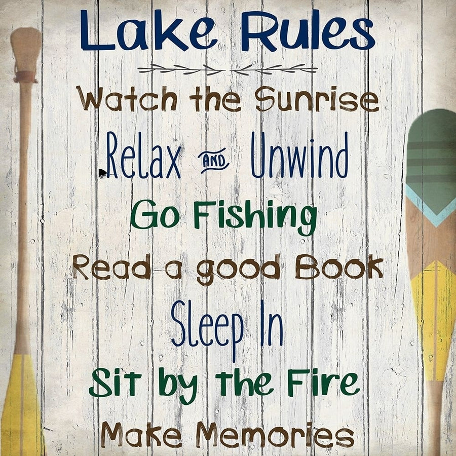 Lake Rules Poster Print by Allen Kimberly-VARPDXKASQ982A Image 1